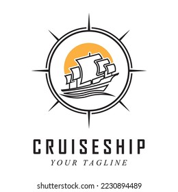 shipboard logo and vector with slogan template