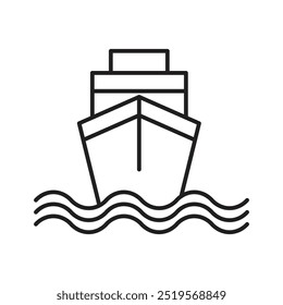 Shipline icon. vector illustration. EPS10