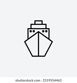 Shipline vector icon. EPS 10