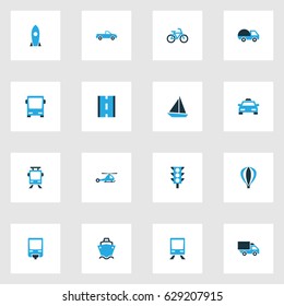 Shipment Colorful Icons Set. Collection Of Way, Cab, Bicycle And Other Elements. Also Includes Symbols Such As Cab, Tanker, Bicycle.