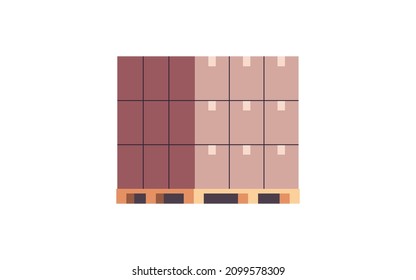 Shipment and delivery flat vector illustration.