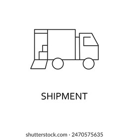 Shipment Delivery Icon for Logistics and E-commerce Order Fulfillment.