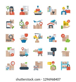 Shipment And Delivery Icons Pack