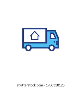 Shipment flat icon vector symbol 
