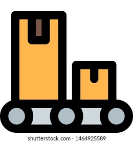 Shipment handling facility on a rolling conveyor