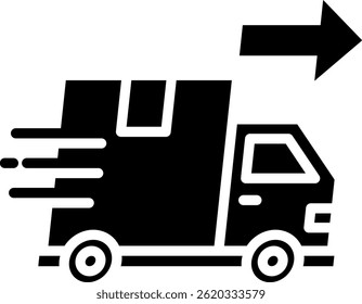 Shipment Icon Glyph Vector Illustration