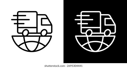 Shipment Icon Line Style Vector Illustration