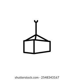 shipment icon or logo design isolated sign symbol vector illustration - high quality line style vector icon suitable for designers, web developers, displays and websites