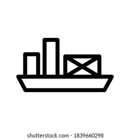 Shipment icon or logo isolated sign symbol vector illustration - high quality black style vector icons
