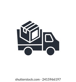 shipment icon. vector.Editable stroke.linear style sign for use web design,logo.Symbol illustration.