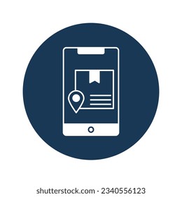 Shipment location Vector Icon with trendy background colors that can easily edit or modify

