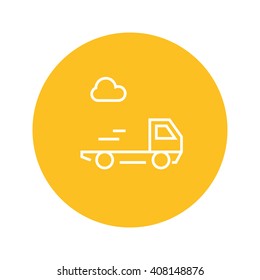shipment outline icon circle loading vector grapple lading embarkation box