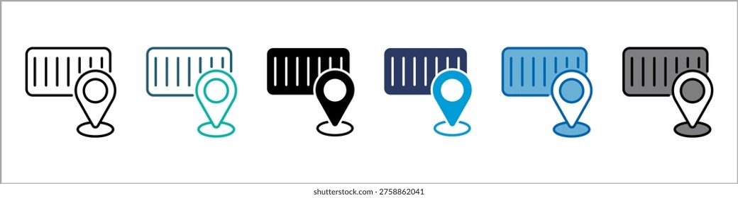 Shipment Single Icon Pack Multistyle