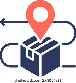 Shipment Tracking Icon Element For Design