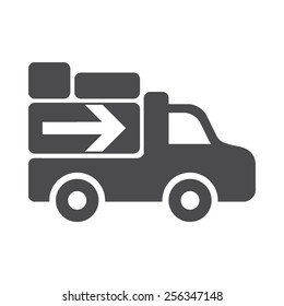 Shipment vector image to be used in web applications, mobile applications and print media.