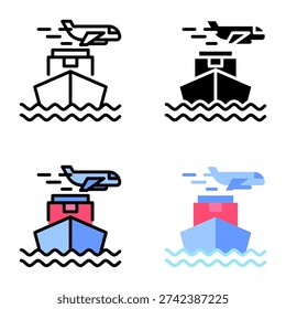 Shipments icon collection of various styles for design branding, print and digital media