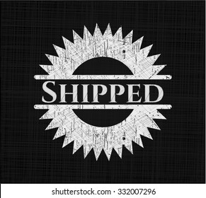 Shipped chalkboard emblem