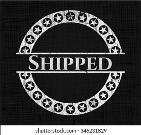Shipped chalkboard emblem