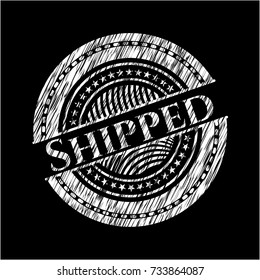 Shipped chalkboard emblem
