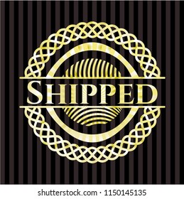 Shipped gold emblem