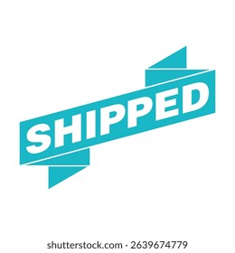 Shipped Letter Rubber Stamp Vector Design Template