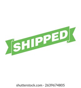 Shipped Letter Rubber Stamp Vector Design Template