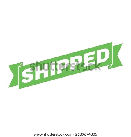 Shipped Letter Rubber Stamp Vector Design Template