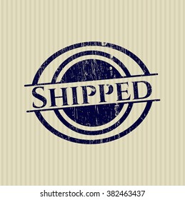 Shipped rubber seal with grunge texture