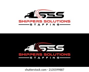 Shippers Solutions Staffing Transport Logo - Professional Transport Logo Template