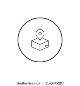 Shipping address vector icon