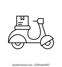 Shipping bike Vector Icon which can easily modify

