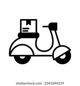 Shipping bike Vector Icon which can easily modify

