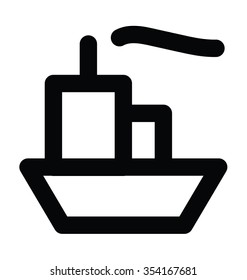 Shipping Bold Line Vector Icon 