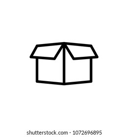shipping box cargo icon vector template