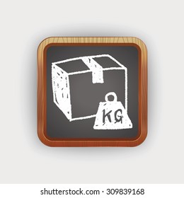 shipping box doodle