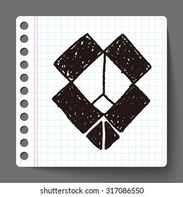 shipping box doodle