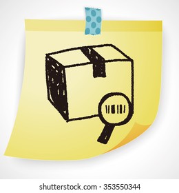 shipping box doodle