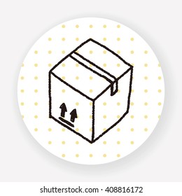 shipping box doodle