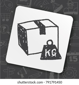 shipping box doodle