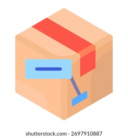 Elemento de icono de caja de envío para diseño