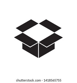 shipping box icon, logo design template