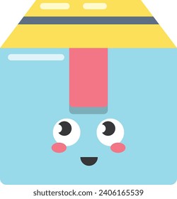 Icono de la caja de envío. Icono de vector de caja
