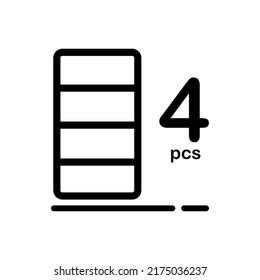 shipping box icon vector illustration logo template for many purpose. Isolated on white background.