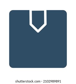 Shipping box line icon. Logistics delivery sign. Parcels tracking symbol. Quality design element. Editable stroke. Vector