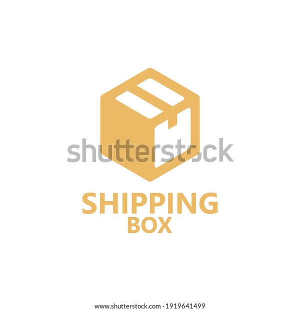 Shipping Box Logo Template Design Stock Vector (Royalty Free ...