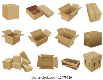 shipping box vector