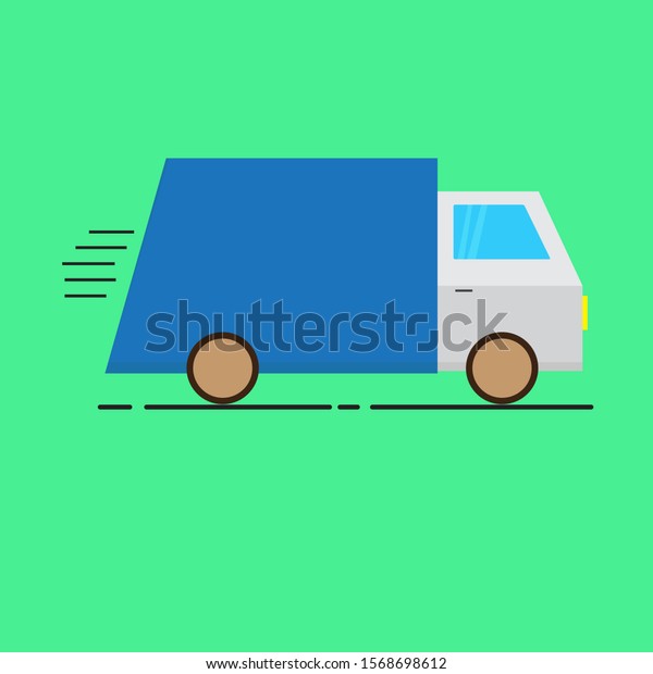 The\
Shipping Car graphic design vector\
ilustration