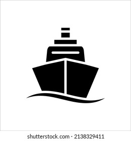 shipping - cargo icon vector design template simple and clean
