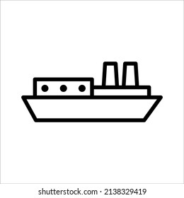 shipping - cargo icon vector design template simple and clean
