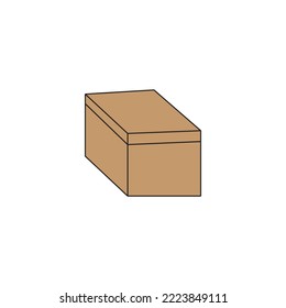 Shipping carton closed box packaging design